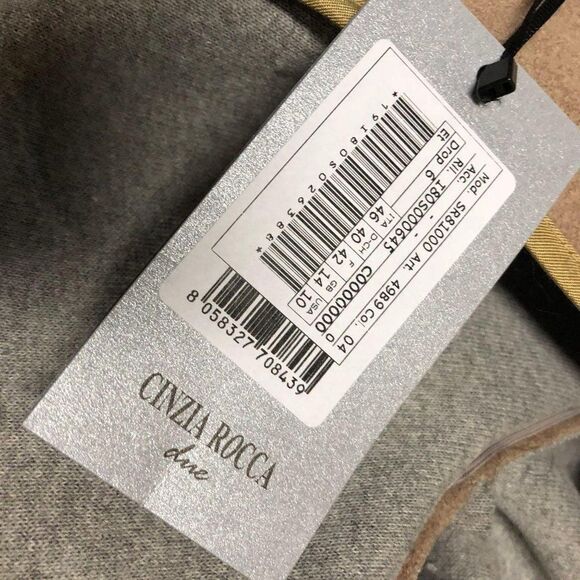 NWT Cinzia Rocca Due Boiled Wool blend Jacket Coat US 10 - Picture 9 of 11